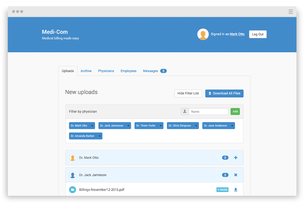Fast filtering of uploads